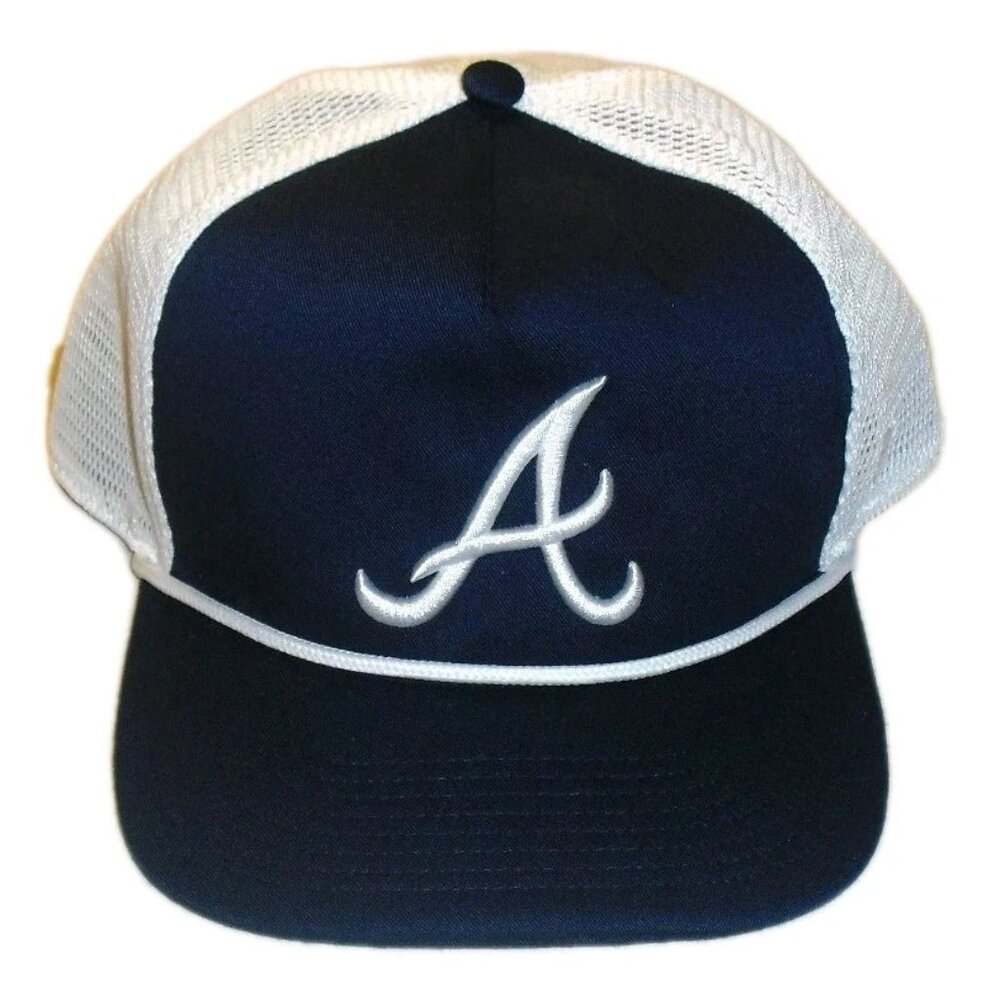 Atlanta Braves Mens Fanatics Trucker Mesh Snapback hat Cap Rope New Mlb